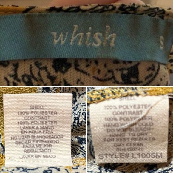 Whish Black Sleeveless Stripe Mesh Overlay Tank Sun dress Yellow Blue Black S - Picture 12 of 13